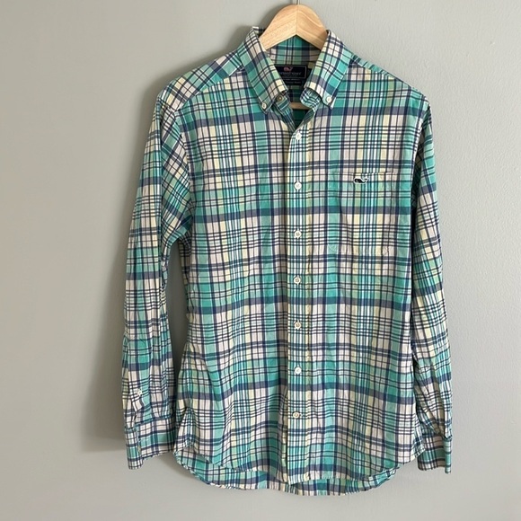 Vineyard Vines Men’s Slim Fit Tucker Shirt Size Small Check print - Picture 1 of 8